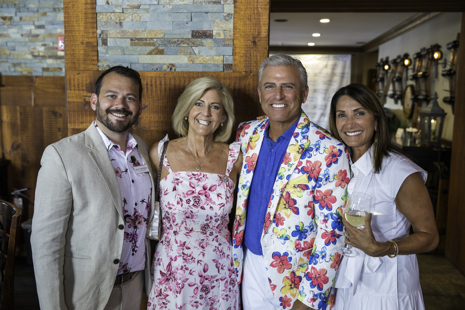 A photo of four attendees at the 2025 Lake Hopatcong Foundation Gala