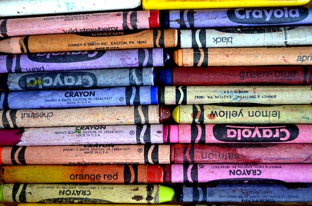 Colorful crayons