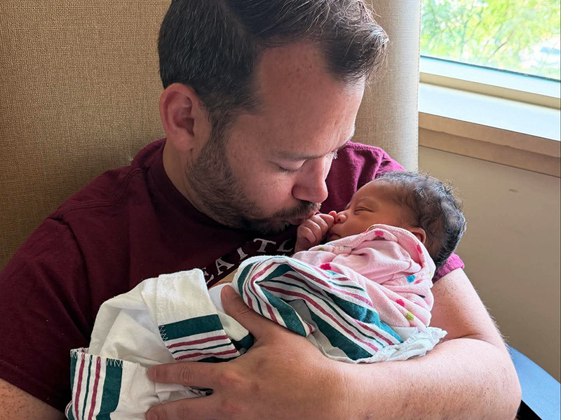 Kyle and his daughter