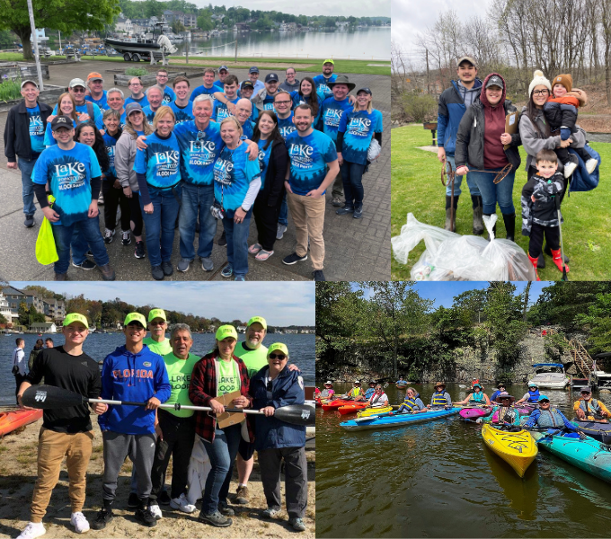 A spread of four photos showing the wonderful people who make up the Lake Hopatcong community.