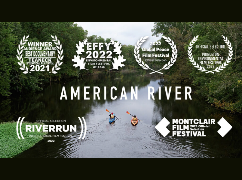 American River Movie Still Fram with two kayakers on the Passaic River