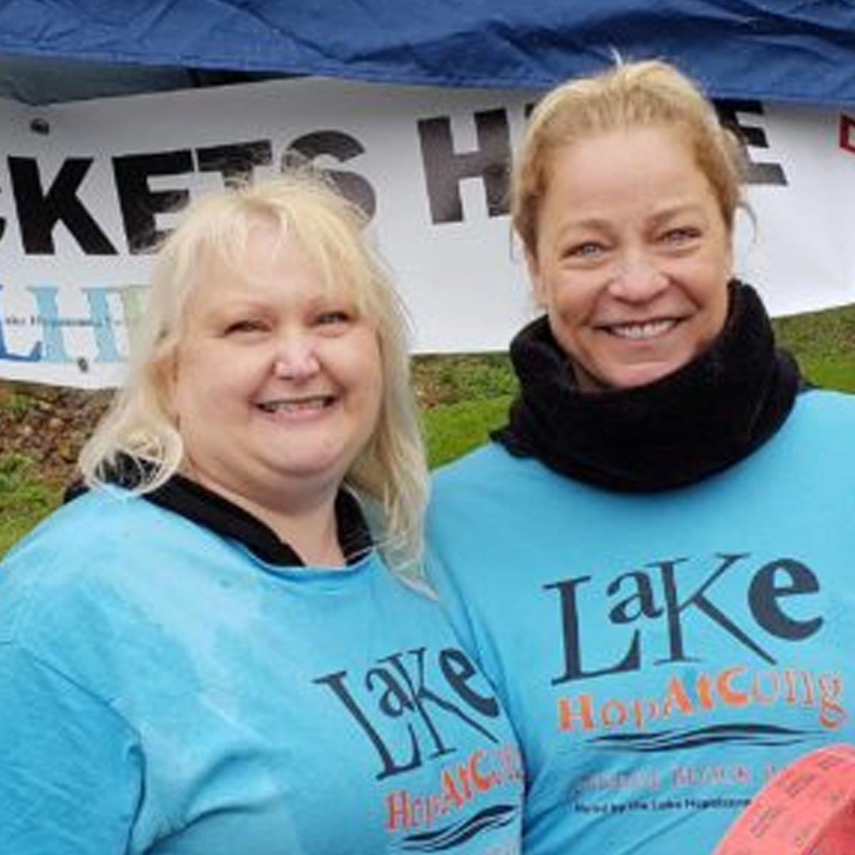 Female Volunteers posing for a photo