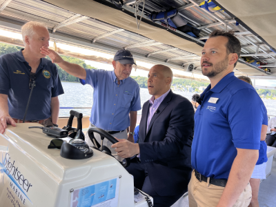 Senator Booker on the Floating Classroom
