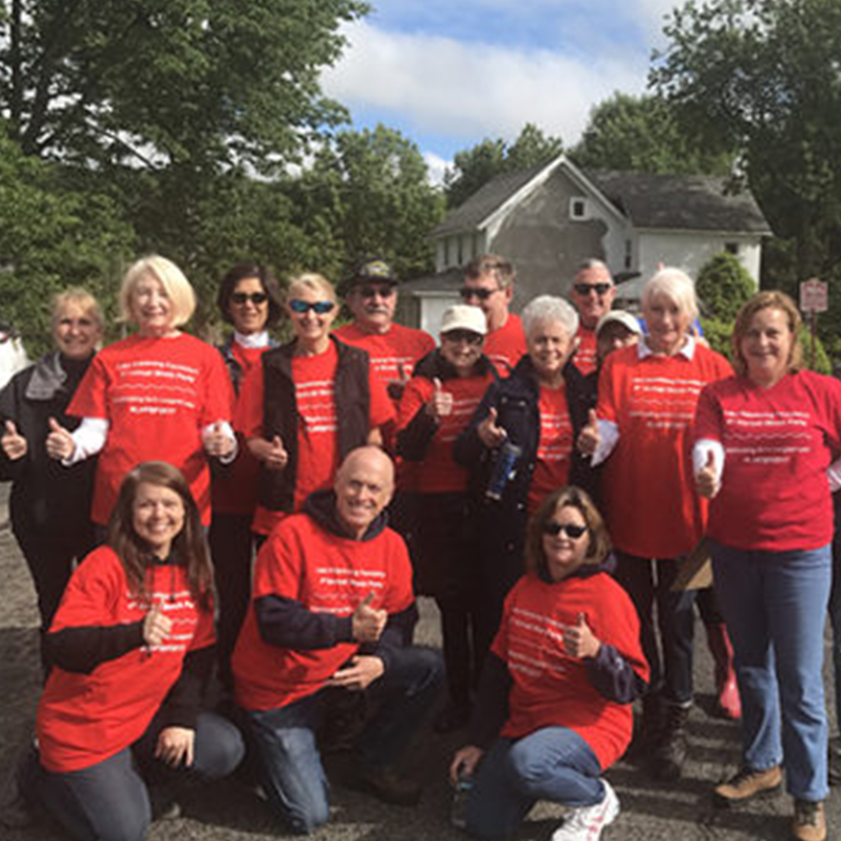 A group of people posing for a photo